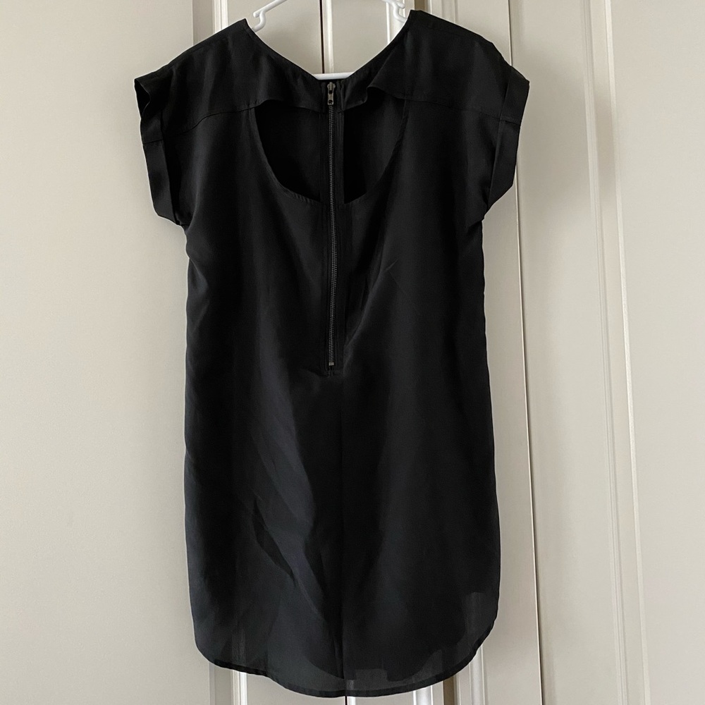 Black Cutout Back Dress